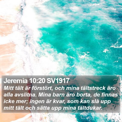 Jeremia 10:20 SV1917 Bible Verse Image