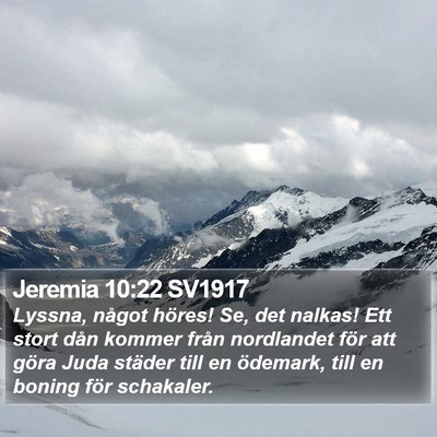 Jeremia 10:22 SV1917 Bible Verse Image