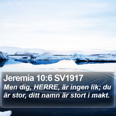 Jeremia 10:6 SV1917 Bible Verse Image