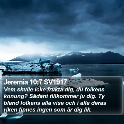 Jeremia 10:7 SV1917 Bible Verse Image