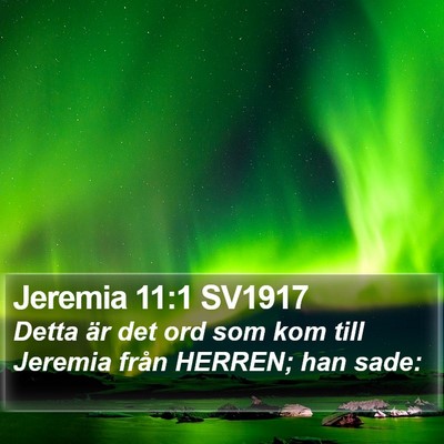 Jeremia 11:1 SV1917 Bible Verse Image