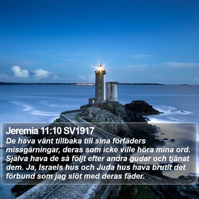 Jeremia 11:10 SV1917 Bible Verse Image