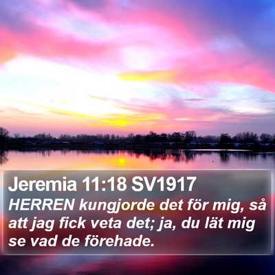 Jeremia 11:18 SV1917 Bible Verse Image