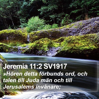 Jeremia 11:2 SV1917 Bible Verse Image