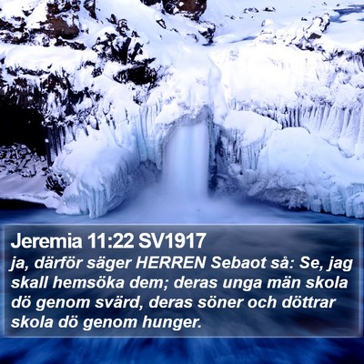 Jeremia 11:22 SV1917 Bible Verse Image