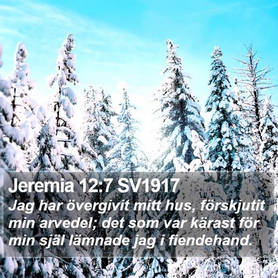 Jeremia 12:7 SV1917 Bible Verse Image
