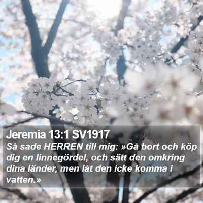 Jeremia 13:1 SV1917 Bible Verse Image