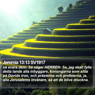 Jeremia 13:13 SV1917 Bible Verse Image