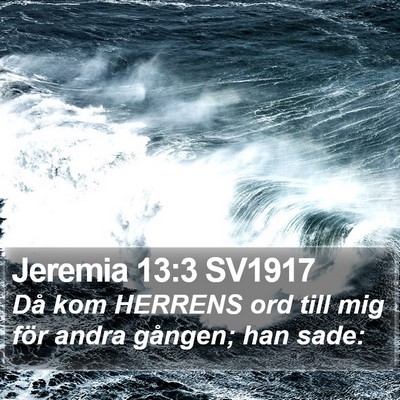 Jeremia 13:3 SV1917 Bible Verse Image