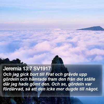 Jeremia 13:7 SV1917 Bible Verse Image
