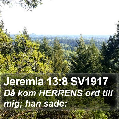 Jeremia 13:8 SV1917 Bible Verse Image
