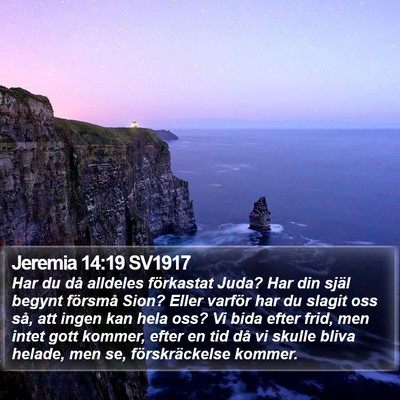 Jeremia 14:19 SV1917 Bible Verse Image