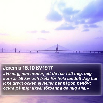 Jeremia 15:10 SV1917 Bible Verse Image