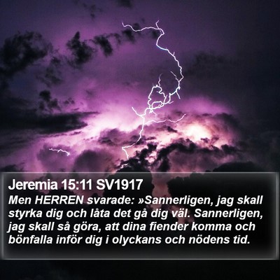 Jeremia 15:11 SV1917 Bible Verse Image