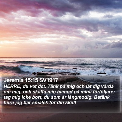 Jeremia 15:15 SV1917 Bible Verse Image