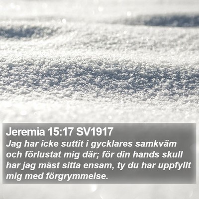 Jeremia 15:17 SV1917 Bible Verse Image