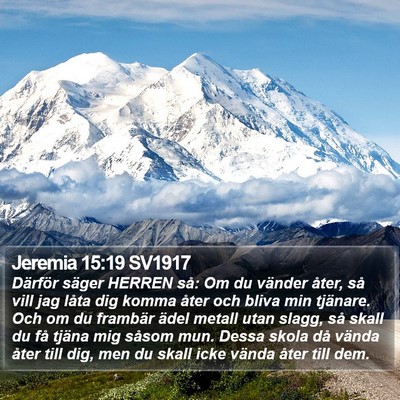 Jeremia 15:19 SV1917 Bible Verse Image