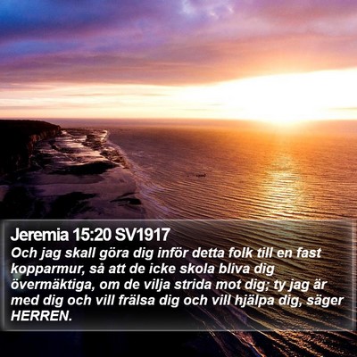 Jeremia 15:20 SV1917 Bible Verse Image