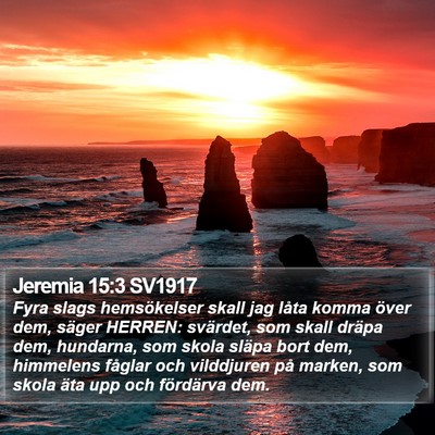 Jeremia 15:3 SV1917 Bible Verse Image