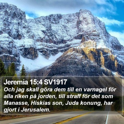 Jeremia 15:4 SV1917 Bible Verse Image