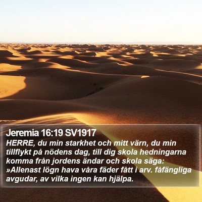 Jeremia 16:19 SV1917 Bible Verse Image