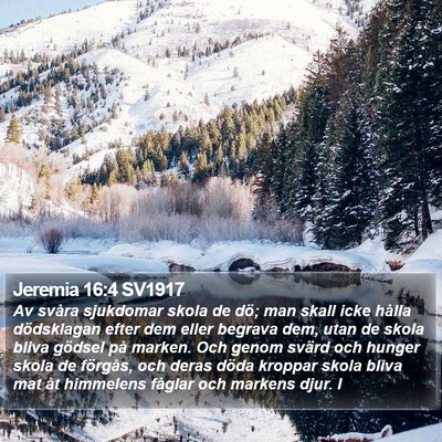 Jeremia 16:4 SV1917 Bible Verse Image