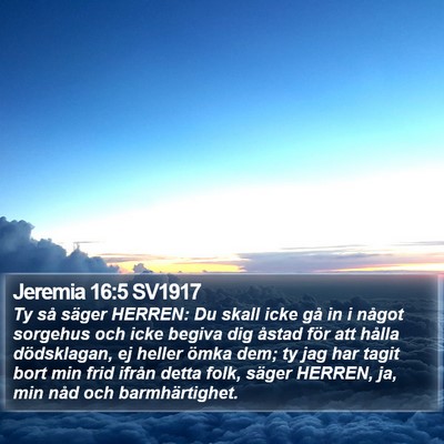 Jeremia 16:5 SV1917 Bible Verse Image