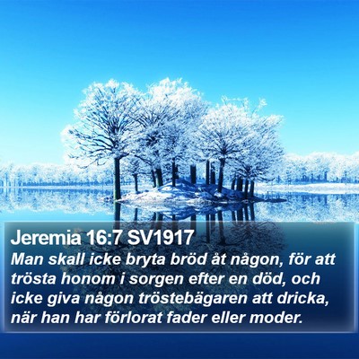 Jeremia 16:7 SV1917 Bible Verse Image