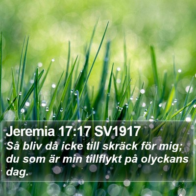 Jeremia 17:17 SV1917 Bible Verse Image
