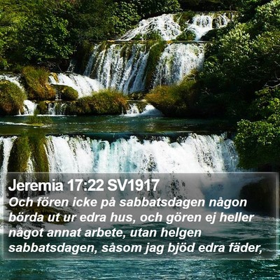 Jeremia 17:22 SV1917 Bible Verse Image
