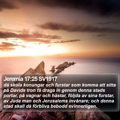 Jeremia 17:25 SV1917 Bible Verse Image