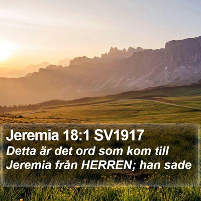 Jeremia 18:1 SV1917 Bible Verse Image