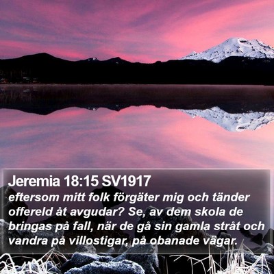 Jeremia 18:15 SV1917 Bible Verse Image
