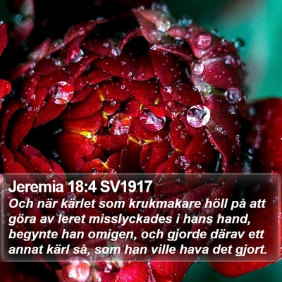 Jeremia 18:4 SV1917 Bible Verse Image