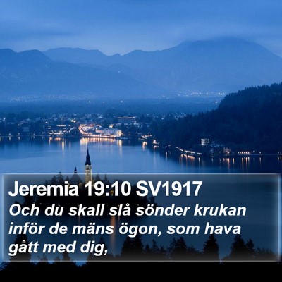 Jeremia 19:10 SV1917 Bible Verse Image