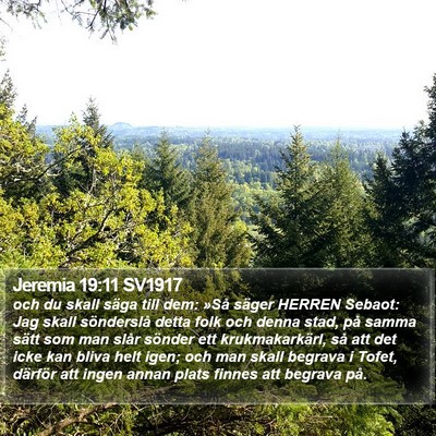 Jeremia 19:11 SV1917 Bible Verse Image