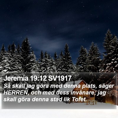 Jeremia 19:12 SV1917 Bible Verse Image
