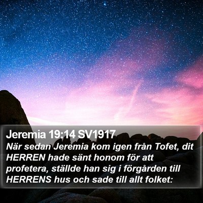 Jeremia 19:14 SV1917 Bible Verse Image