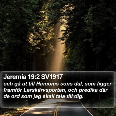 Jeremia 19:2 SV1917 Bible Verse Image