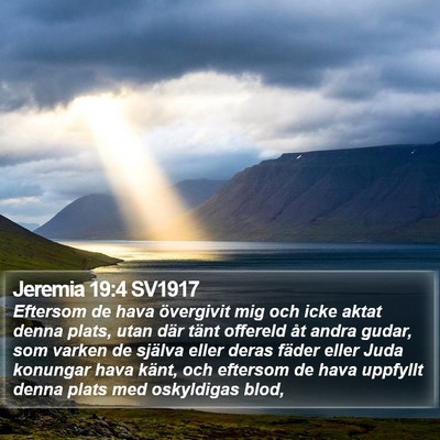 Jeremia 19:4 SV1917 Bible Verse Image