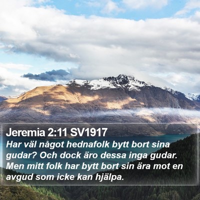Jeremia 2:11 SV1917 Bible Verse Image