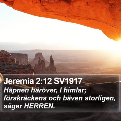 Jeremia 2:12 SV1917 Bible Verse Image