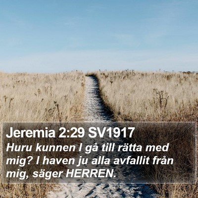 Jeremia 2:29 SV1917 Bible Verse Image
