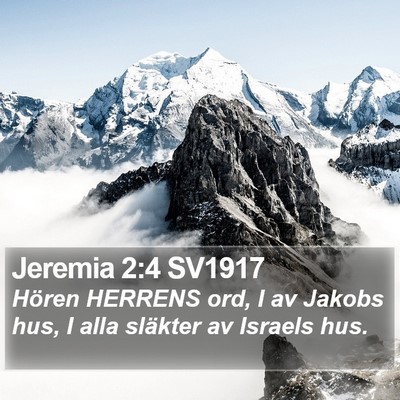Jeremia 2:4 SV1917 Bible Verse Image
