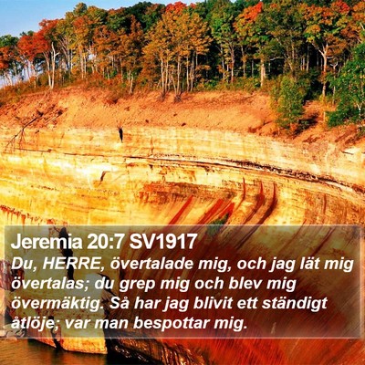 Jeremia 20:7 SV1917 Bible Verse Image
