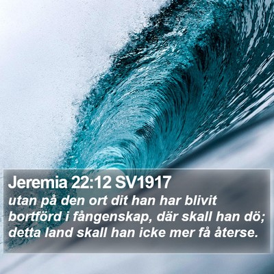 Jeremia 22:12 SV1917 Bible Verse Image