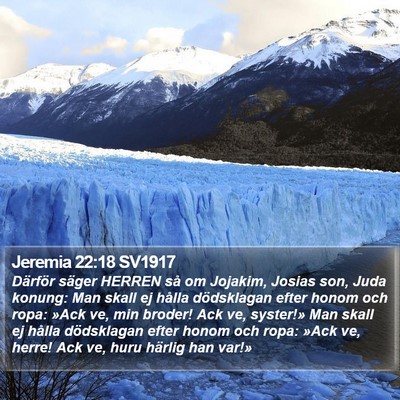 Jeremia 22:18 SV1917 Bible Verse Image