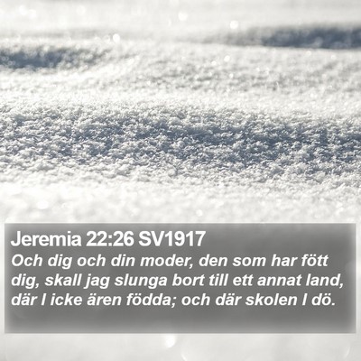 Jeremia 22:26 SV1917 Bible Verse Image