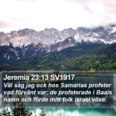 Jeremia 23:13 SV1917 Bible Verse Image