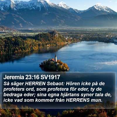 Jeremia 23:16 SV1917 Bible Verse Image